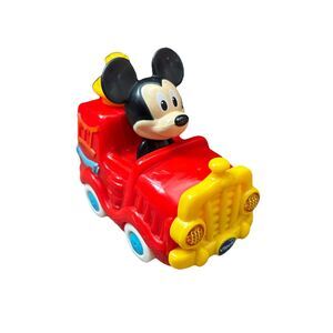 Vtech GO GO SMART Wheels Disney Mickey Mouse Red Fire Truck Lights Sound